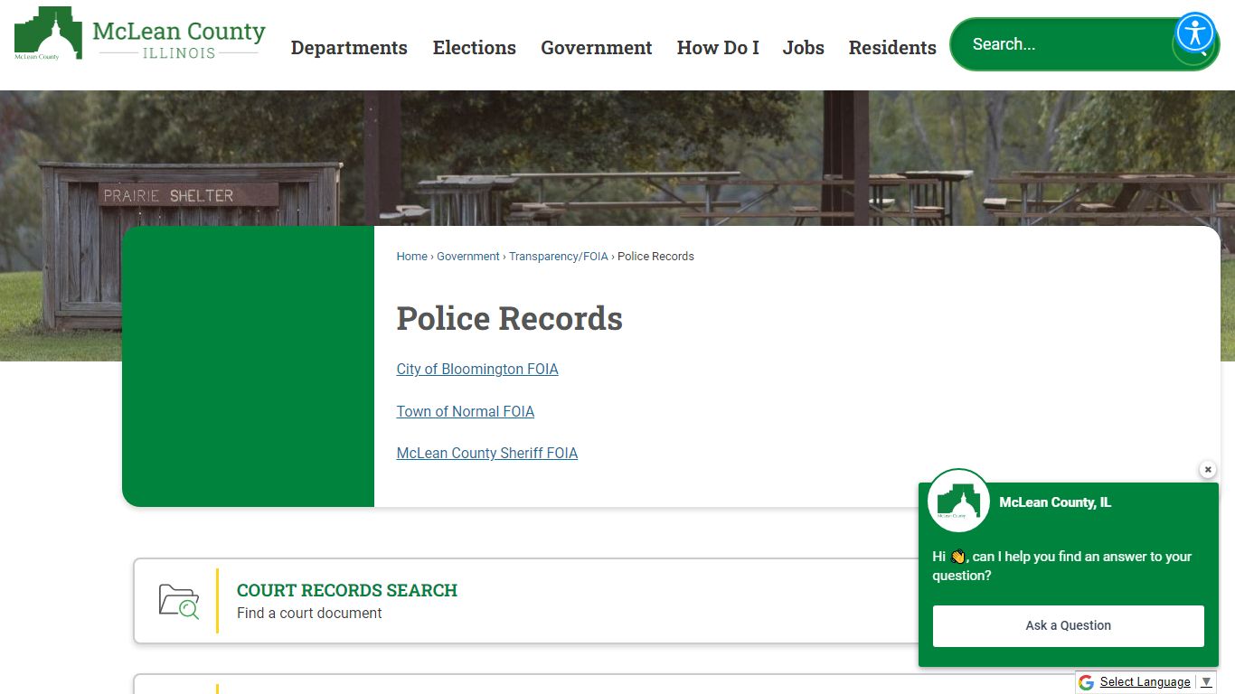 Police Records | McLean County, IL - Official Website